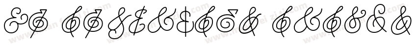 HM Ampersand Arabic字体转换